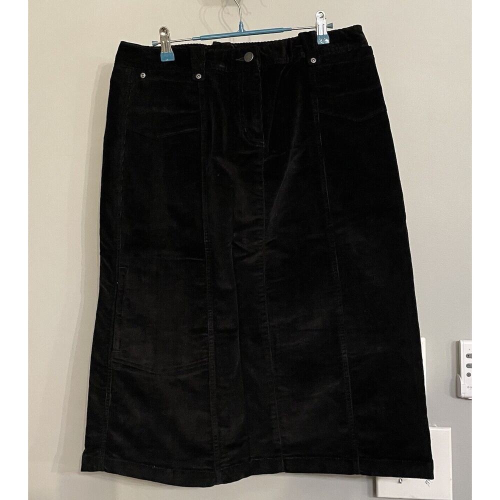 Woolrich Corduroy Skirt Straight Knee Length Work Wear Casual‎ Womens 12 New
